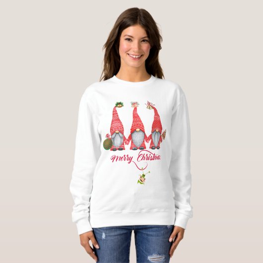RED GNOMES SWEATSHIRT (Vorne ganz)