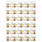 Red Go Team Cheerleader Klemmbrett (Rückseite)