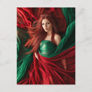 Red Goddess Postkarte