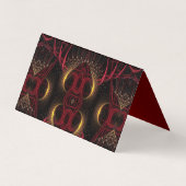 Red Goddess Temple Tarot Falted Business Card Visitenkarten (Rückseite)