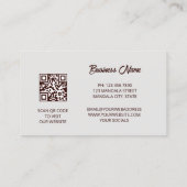 Red Gold 3D Mandala Visitenkarte (Rückseite)