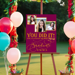 Red Gold Abschluss Multi Foto Keepake