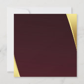 Red Gold Abschluss Save the Date Card (Rückseite)