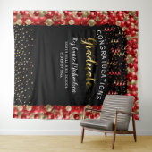 Red Gold Balloons Streamers der Graduation Party Wandteppich (Beispiel (Horizontal))