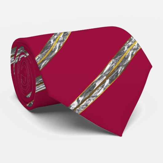 Red-Gold-Bar-Krawatte Krawatte (Gerollt)