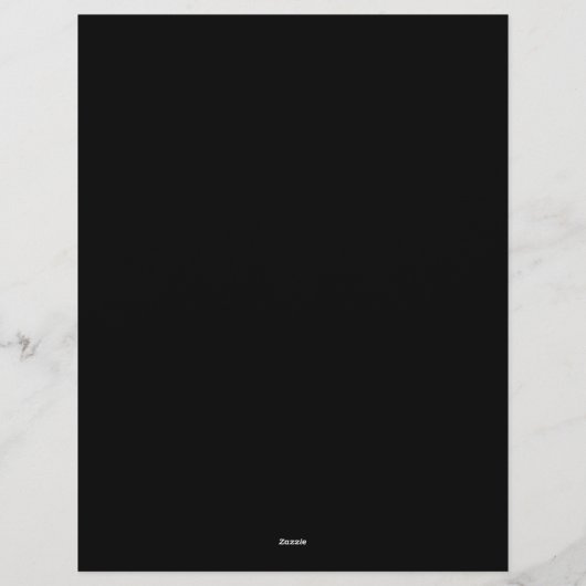 Red Gold Black Art Deco Luxus Briefbogen (Rückseite)