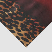 Red Gold Black Cowhide Seidenpapier (Detail)