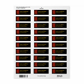 Red Gold Black Wedding (Vorne)