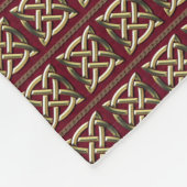 Red & Gold Celtic Knot Fleecedecke (Ecke)