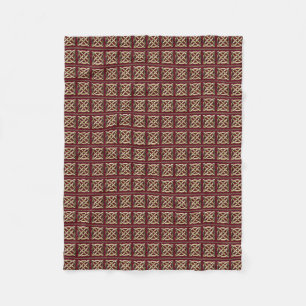 Red & Gold Celtic Knot Fleecedecke