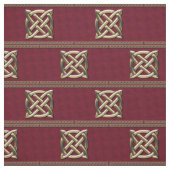 Red & Gold Celtic Knot Stoff (Muster)