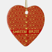 Red Gold Chant Shreem Brzee zieht Wohlstand an Keramik Ornament (Rechts)