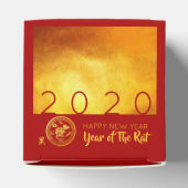Red Gold Chinese Rat Papier-Schnitt 2020 CCFB Geschenkschachtel (Oben)