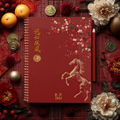 Red & Gold Chinese Zodiac Year of the Horse 2026 Planer