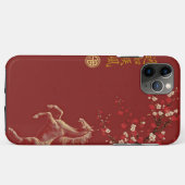 Red & Gold Chinese Zodiac Year of the Horse Case-Mate iPhone Hülle (Rückseite (Horizontal))