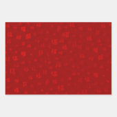 Red Gold Chinesisch Neujahr Fu 福 gutes Glück Geschenkpapier Set (Vorderseite 3)