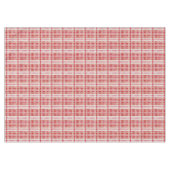 Red Gold Christmas Kariert Pattern#2 ID1009 Tischdecke (Vorderseite (Horizontal))
