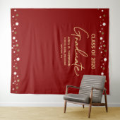 Red Gold Class 2020 Abschluss Wandteppich (Beispiel (Horizontal))