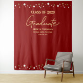 Red Gold Class 2020 Abschluss Wandteppich (Beispiel)