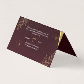 Red Gold Class Abschluss Save the Date Card (Rückseite)