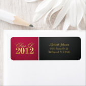 Red / Gold Class of 2012 Return Address Label (Insitu)