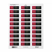 Red / Gold Class of 2012 Return Address Label (Vorne)