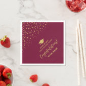 Red Gold Class Party Serviette (Beispiel)