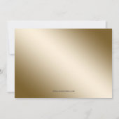 Red gold Corporate Bowling Party Einladung (Rückseite)