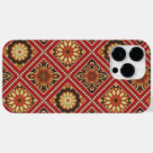 RED GOLD CREAM MANDALA PATTERN Case-Mate iPhone HÜLLE (Rückseite (Horizontal))