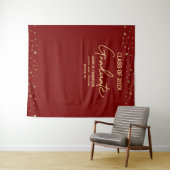 Red Gold CUSTOM Class Jahr Hintergrund Abschluss Wandteppich (Beispiel (Horizontal))