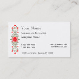 Red Gold Daisy - Business Cards Visitenkarte