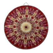 Red Gold Decorative Dartboard Dartscheibe (vorne)