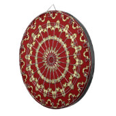 Red Gold Decorative Dartboard Dartscheibe (Vorderseite rechts)