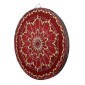 Red Gold Decorative Dartboard Dartscheibe (Vorderseite rechts)