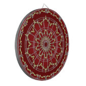 Red Gold Decorative Dartboard Dartscheibe (Vorderseite Links)