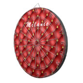 Red Gold Diamond Individuelle Name Dart Board Dartscheibe (Vorderseite rechts)