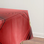 Red Gold Diamond Tufted Custom Text Tablecloth Tischdecke (Beispiel)