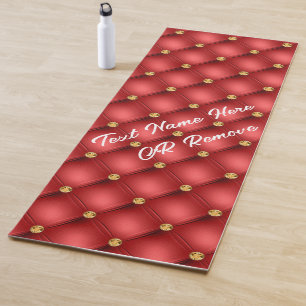 Red Gold Diamond Tufthyogamat mit benutzerdefinier Yogamatte