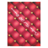 Red Gold Diamond Tuftuch Tablett und benutzerdefin Tischdecke (Vorderseite)
