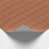 Red Gold Diamonds Single Wrapping Paper Geschenkpapier (Ecke)