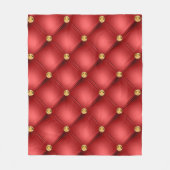 Red Gold Diamonds Tufece Blanket Fleecedecke (Vorderseite)