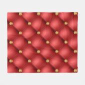 Red Gold Diamonds Tufece Blanket Fleecedecke (Vorderseite (Horizontal))