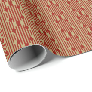 Red Gold Diamonds Wrapping Paper Geschenkpapier