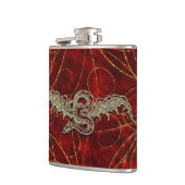 Red Gold Dragon Flachmann (Links)