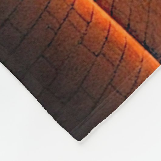 Red & Gold Dragon Guarding Castle Fleecedecke (Ecke)