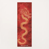 Red & Gold Dragon Yogamatte (Vorderseite)