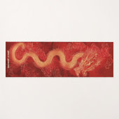 Red & Gold Dragon Yogamatte (Vorderseite (Horizontal))