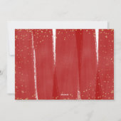 Red & Gold Fan La La La La Snowy Weihnachten (Rückseite)