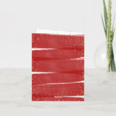 Red & Gold Fan La La La La Snowy Weihnachten (Rückseite)