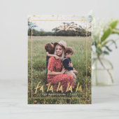 Red & Gold Fan La La La La Snowy Weihnachten (Stehend Vorderseite)